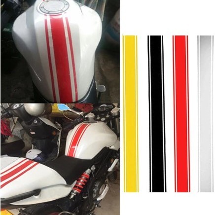 Motorcycle Sticker DIY Gas Tank Lid Reflective Paper With Pinstripes - Image 2