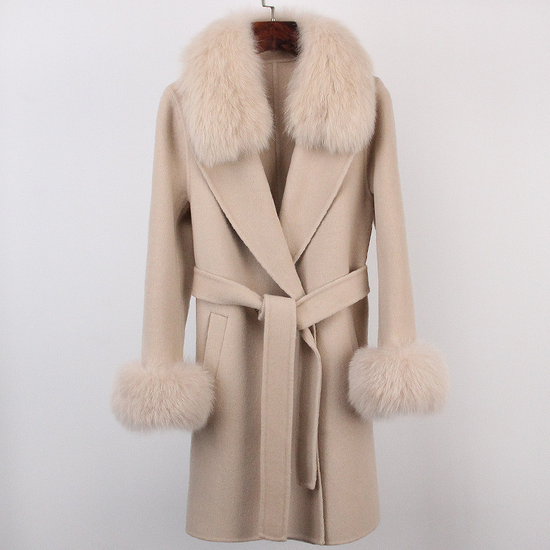 Double-faced Woolen Goods Wool Overcoat Long High-end - Image 9