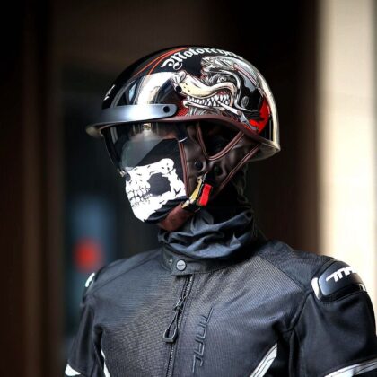 Retro Helmet Electric Motorcycle Helmet