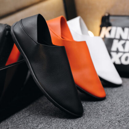 Spring And Autumn Men's Casual Shoes PU Breathable Soft Bottom Gommino