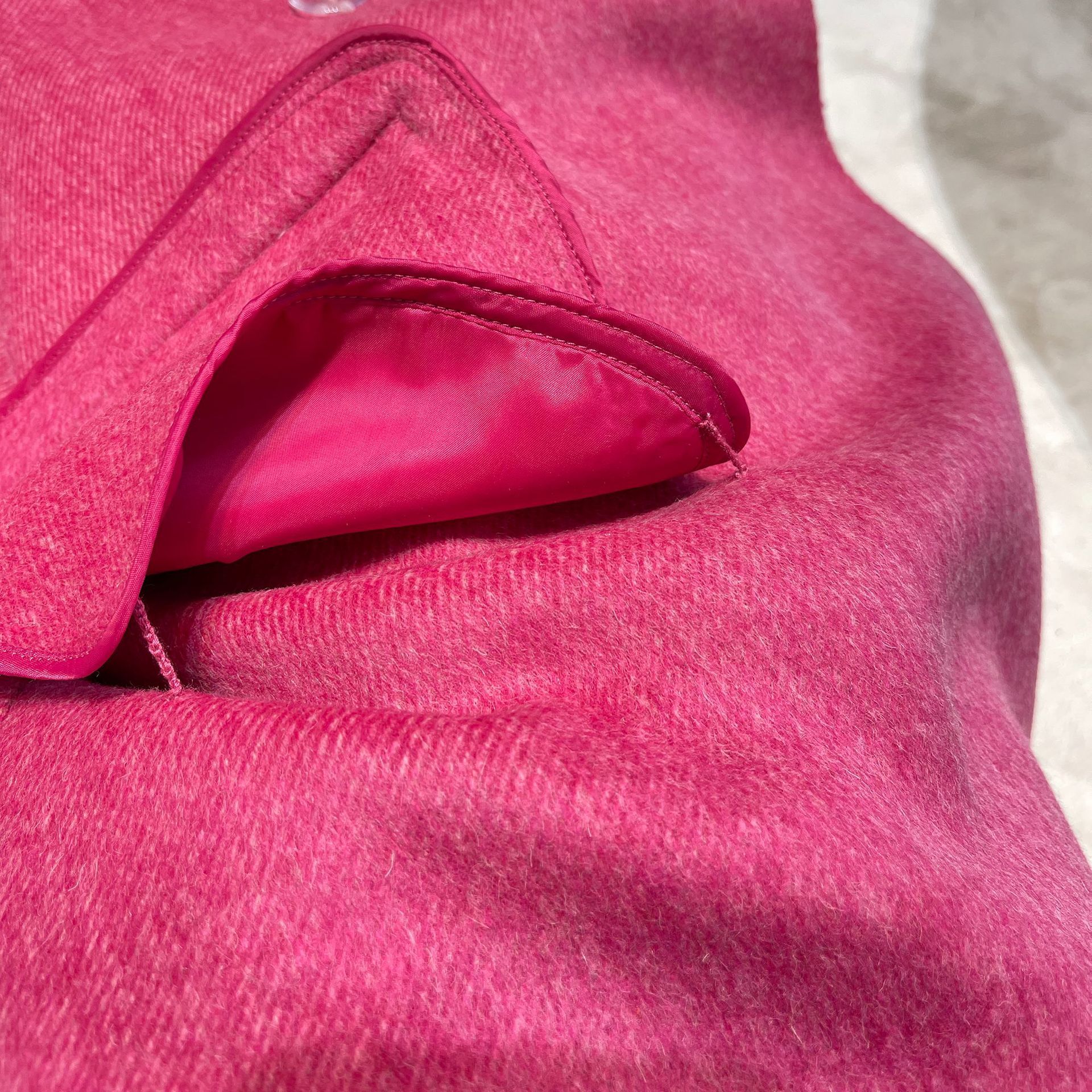 Fashion Gradient Color Belt Slim Slimming Soft And Comfortable Female Wool Overcoat - Image 4