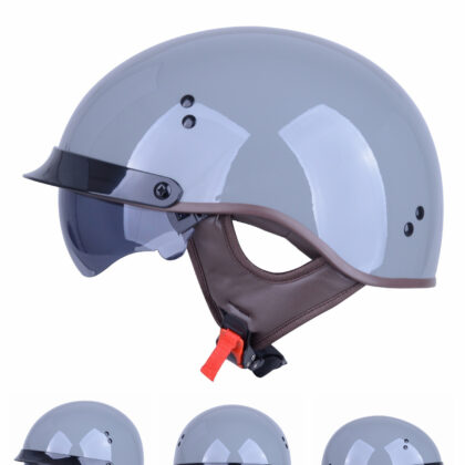 Retro Motorcycle Four-season Men's Harley Riding Helmet