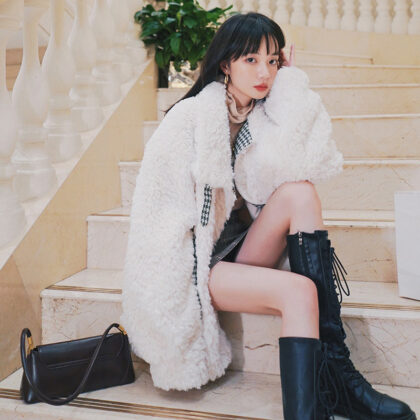 Autumn And Winter Thick Fur Lamb Plush Jacket