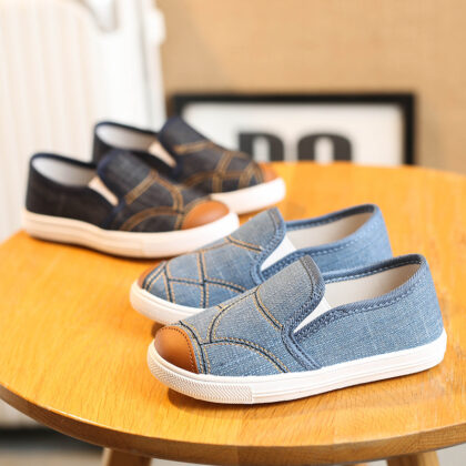 Fashion Personality Children's Denim Canvas Shoes