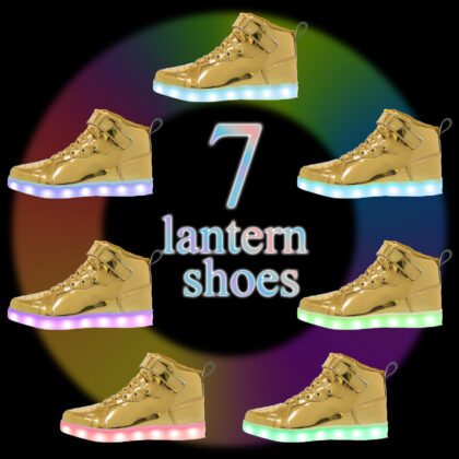 LED Lamp High-top Board Shoe Light Shoes Charging Dancing Shoes