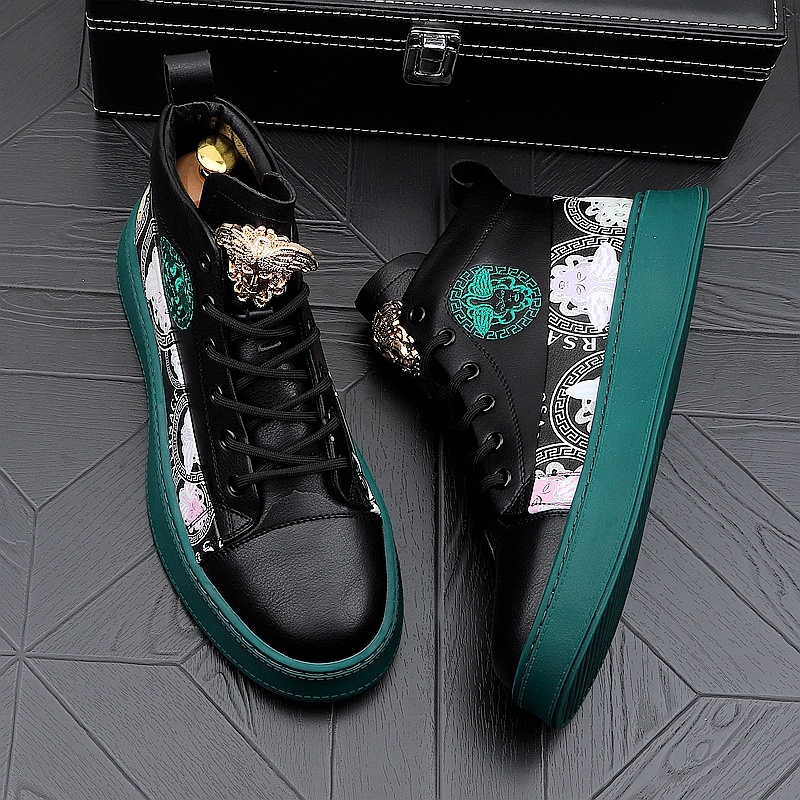 Men's Fashion Personality Versatile Print Board Shoes - Image 2