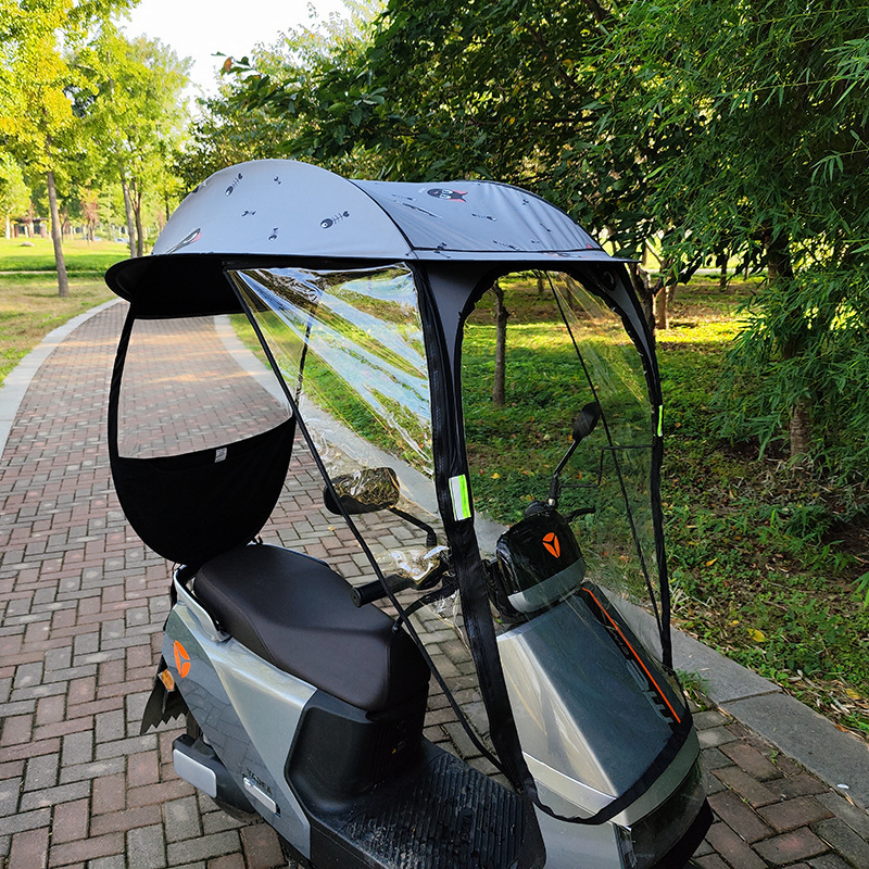 Canopy Battery Car Four Seasons Universal Motorcycle Sun Protection Sunshade - Image 4