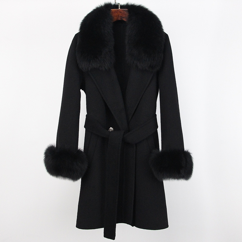 Double-faced Woolen Goods Wool Overcoat Long High-end - Image 2