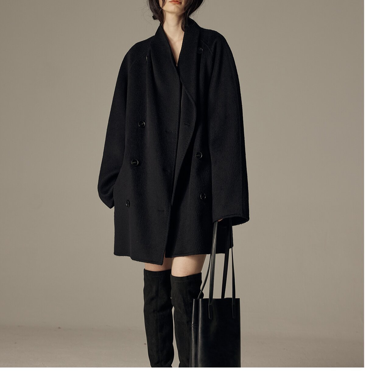 Elegant Winter Double-sided Wool Women's Coat - Image 7