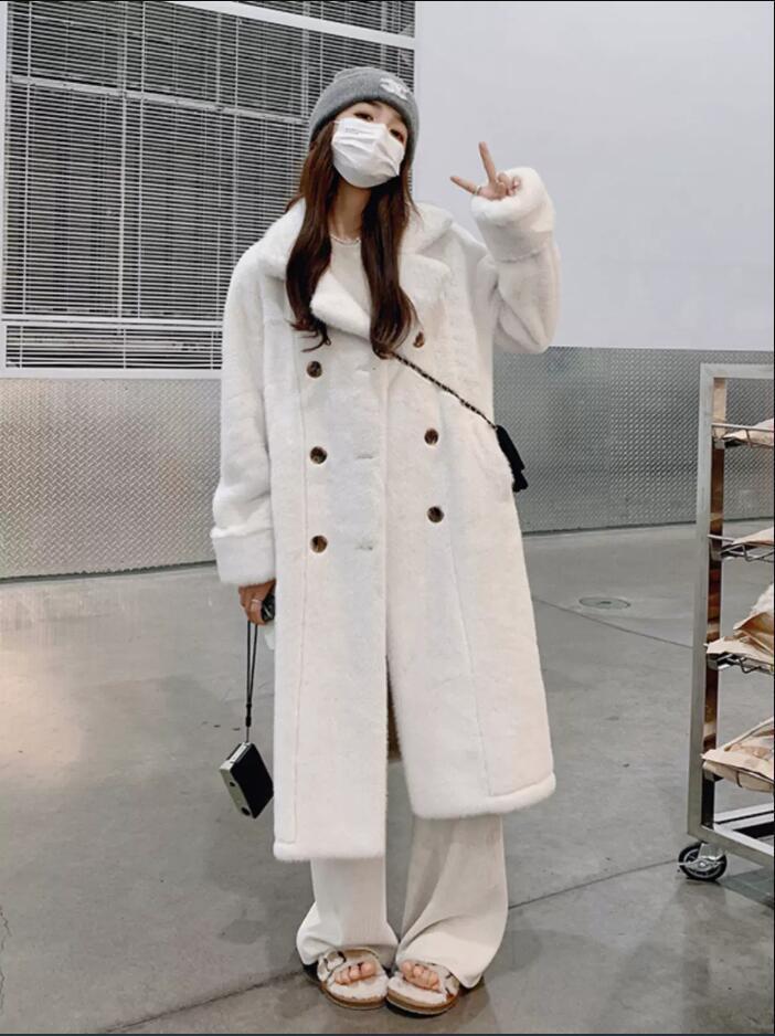 Artificial Mink Fur Fur And Leather Overcoat Female Long Thickened - Image 6
