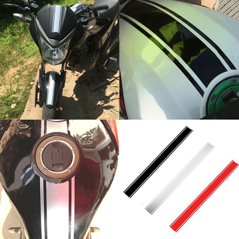 Motorcycle Sticker DIY Gas Tank Lid Reflective Paper With Pinstripes