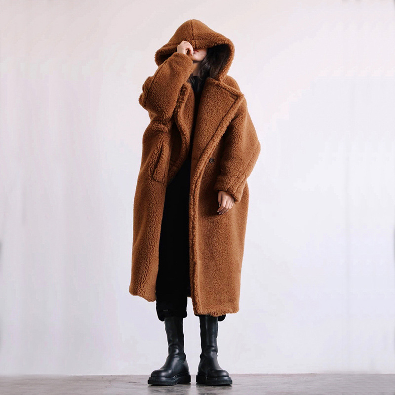 Autumn And Winter Casual Faux Fur Coat Women's Coat Mid-length Coat - Image 8