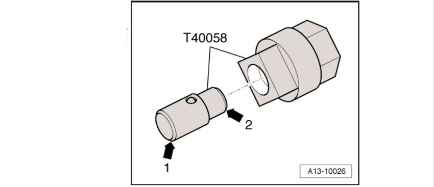 Aodi T40058 Crankshaft Rotating Sleeve Aodi Timing Tool Aodi Special Sleeve — изображение 4
