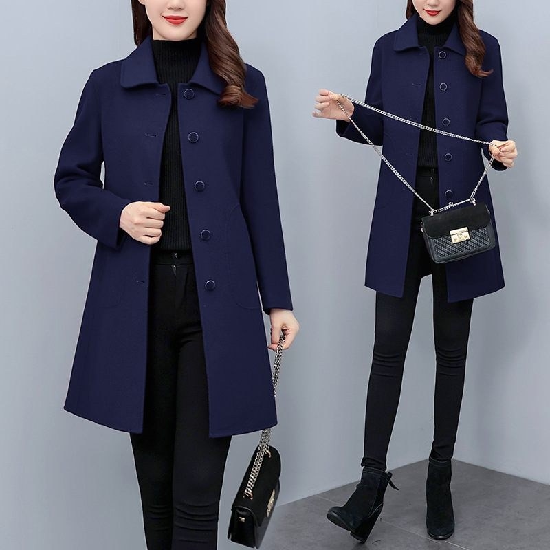 Autumn And Winter Woolen Coat Women - Image 4