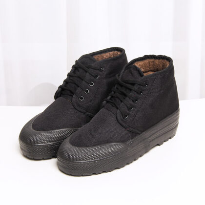 Fleece Thickened High-top Labor Rubber Shoes