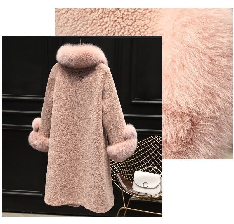 Women's Casual Sheep Shearing Coat Mid-length — изображение 7