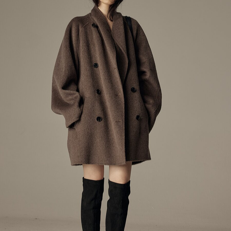 Elegant Winter Double-sided Wool Women's Coat - Image 3