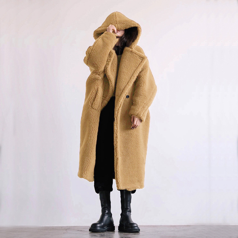 Autumn And Winter Casual Faux Fur Coat Women's Coat Mid-length Coat - Image 7