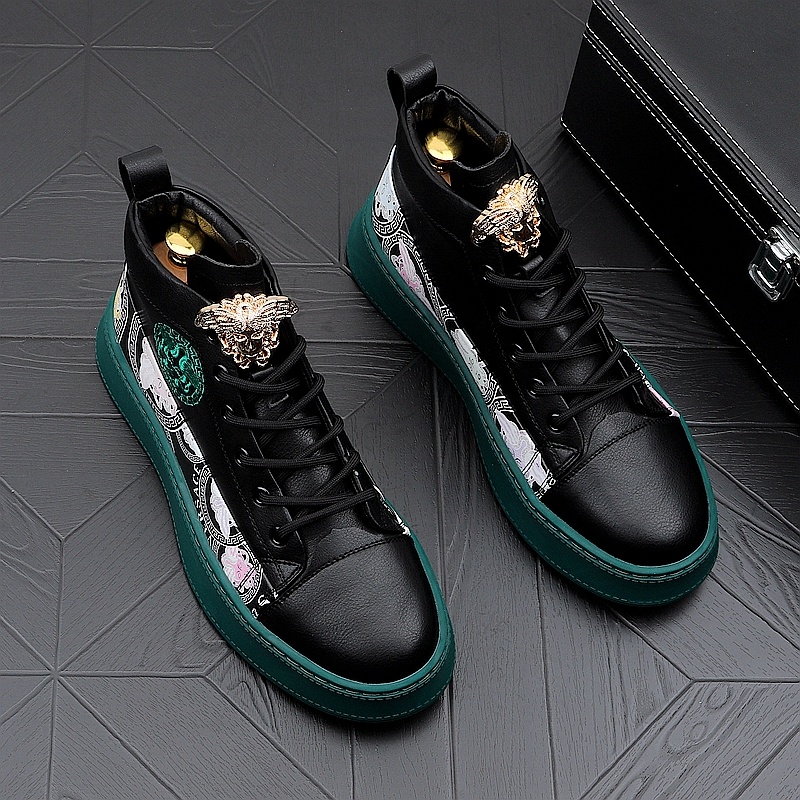 Men's Fashion Personality Versatile Print Board Shoes - Image 3