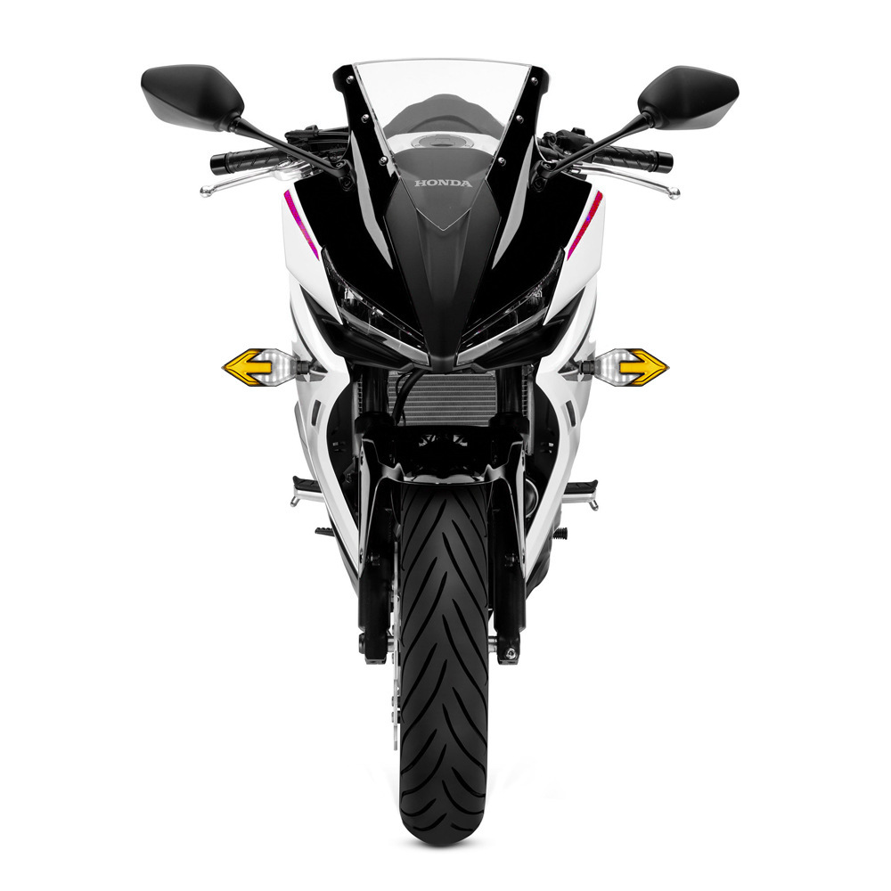 Motorcycle Arrow-shaped Light Guide Two-color LED Turn Signal Daytime Running Lamp - Image 3