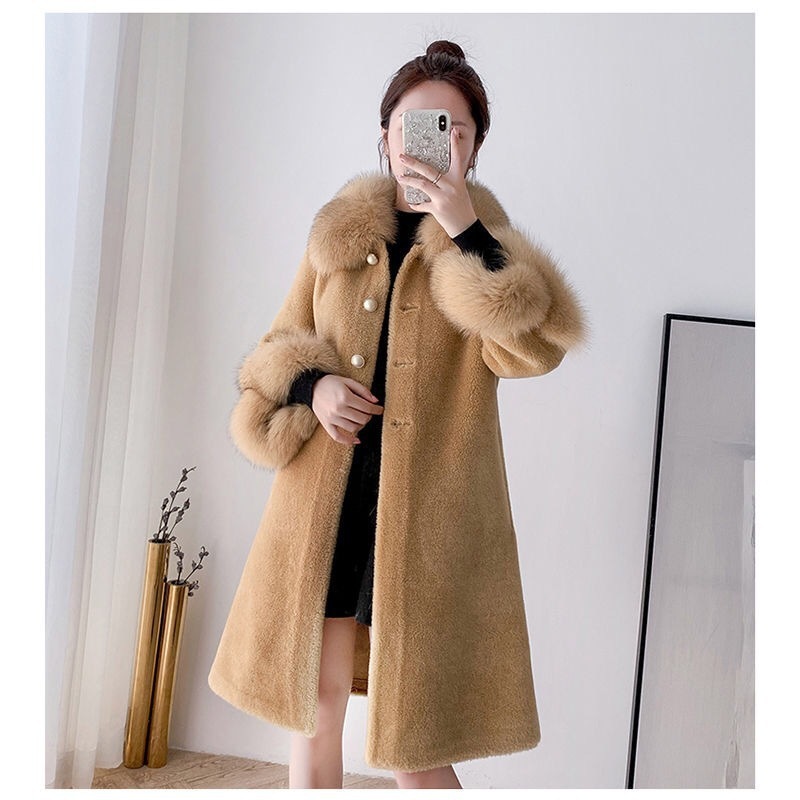 Women's Casual Sheep Shearing Coat Mid-length — изображение 3