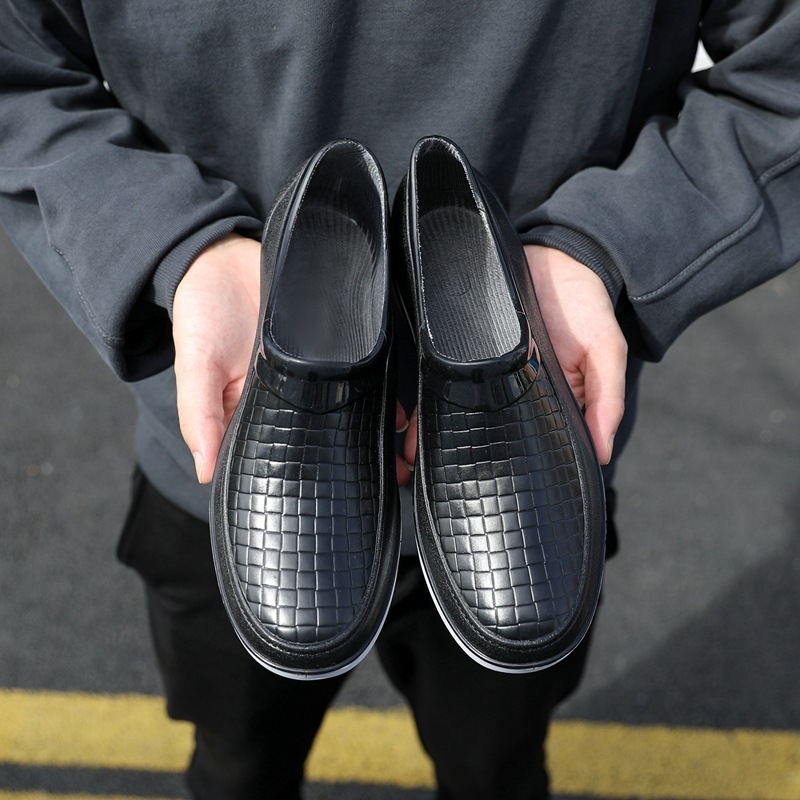 Waterproof Men's Low-top Soft-soled Fashion Short Rain Boots - Image 2