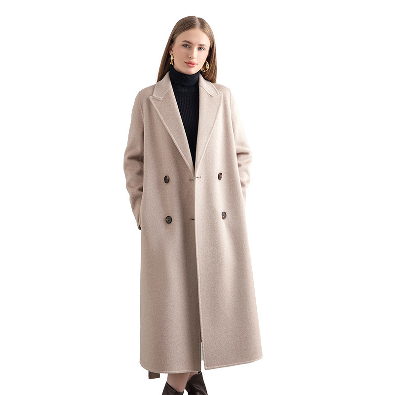 Women's Mid-length Woolen Wool Overcoat Coat - Image 5