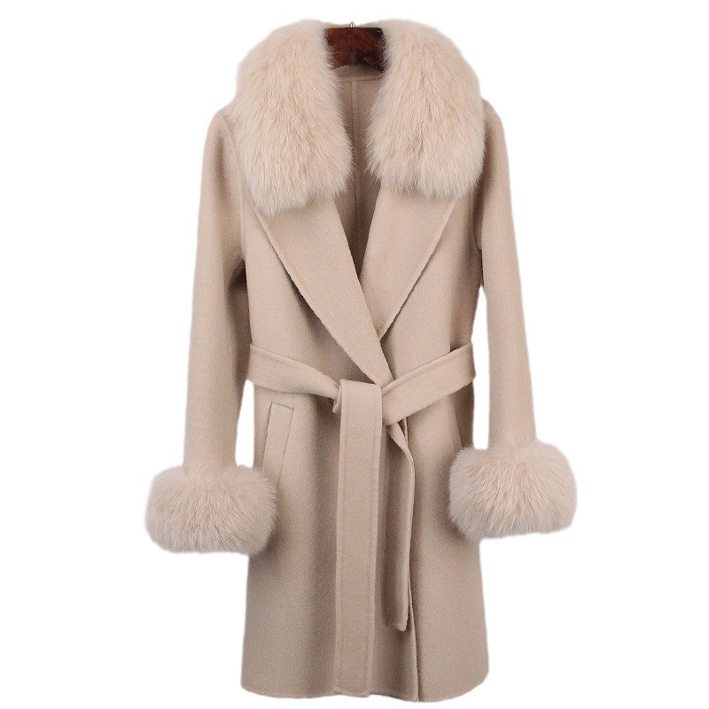 Double-faced Woolen Goods Wool Overcoat Long High-end - Image 5