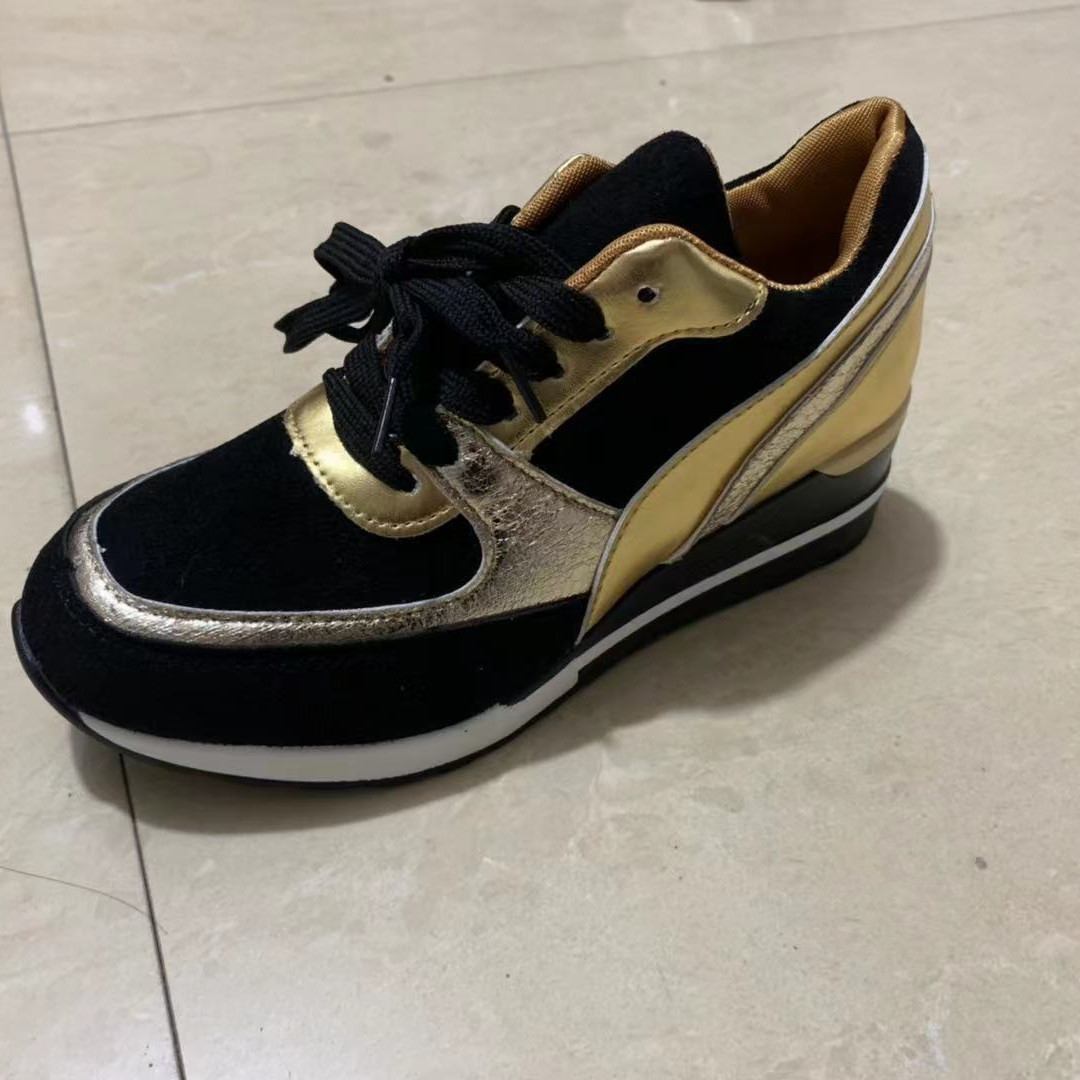 Women's Platform Colorblock Sequin Flat Casual Sneakers - Image 3