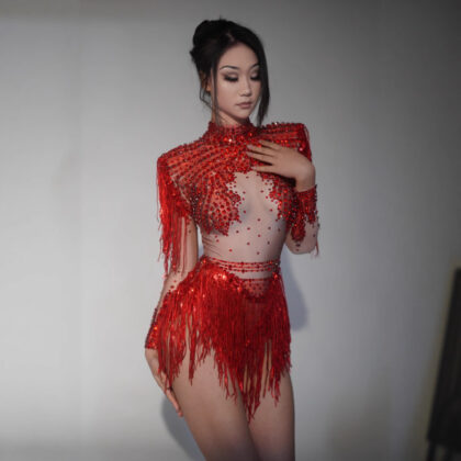 Sexy Bar Dancing Short Dress For Commercial Performance Stage