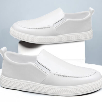 Summer New Men's One Pedal Kitchen Working Leather Shoes