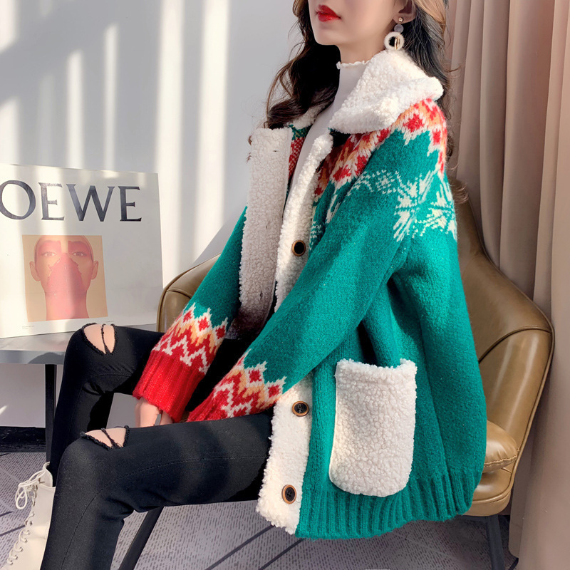 Women's Sweater Cardigan Thickened Autumn And Winter New Loose - Image 2
