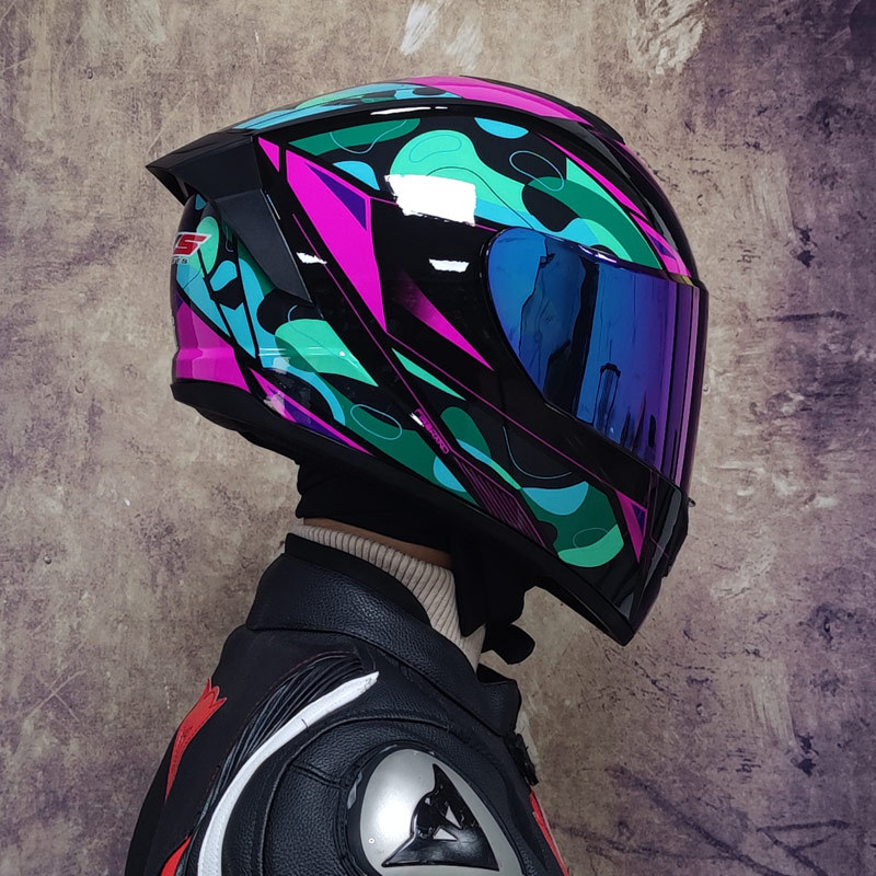 Personalized Street Car Racing Women's Four Seasons Full Helmet - Image 4